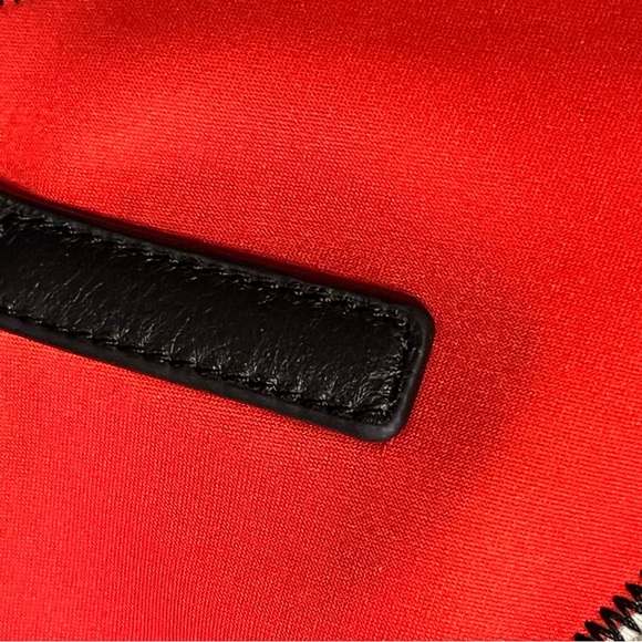 Cynthia Rowley Neoprene/Leather Tote Shoulder Bag Color Block Blue Black Red - Picture 10 of 11